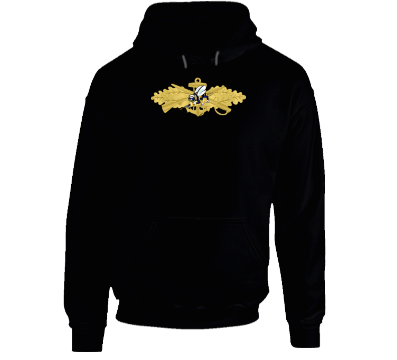 Navy - Seabee Combat Warfare Spec Badge - Of W Color Bee Wo Txt Hoodie