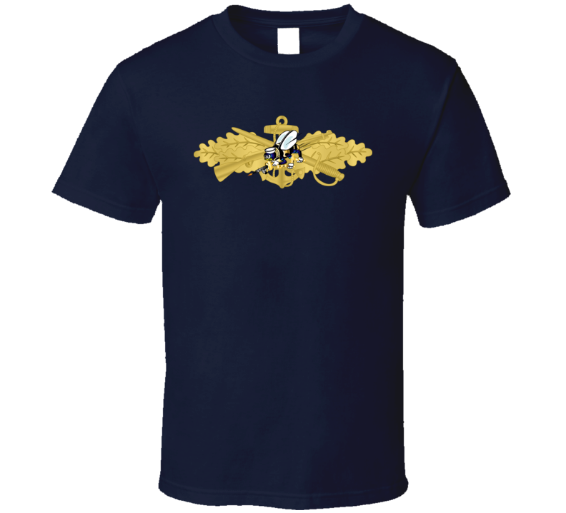 Navy - Seabee Combat Warfare Spec Badge - Of W Color Bee Wo Txt T Shirt