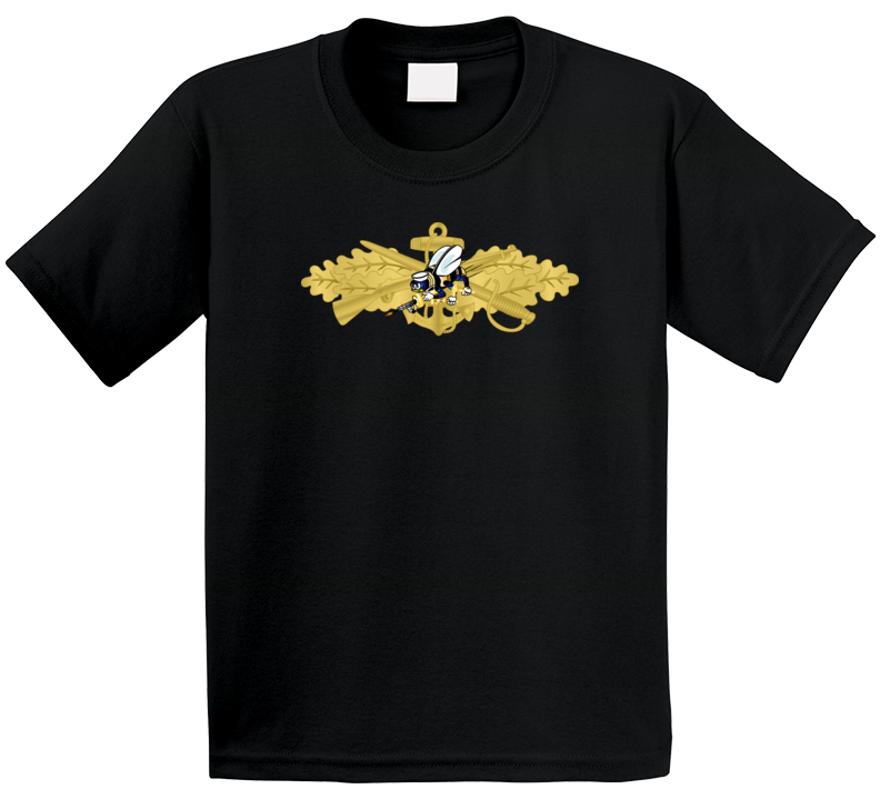 Navy - Seabee Combat Warfare Spec Badge - Of W Color Bee Wo Txt T Shirt