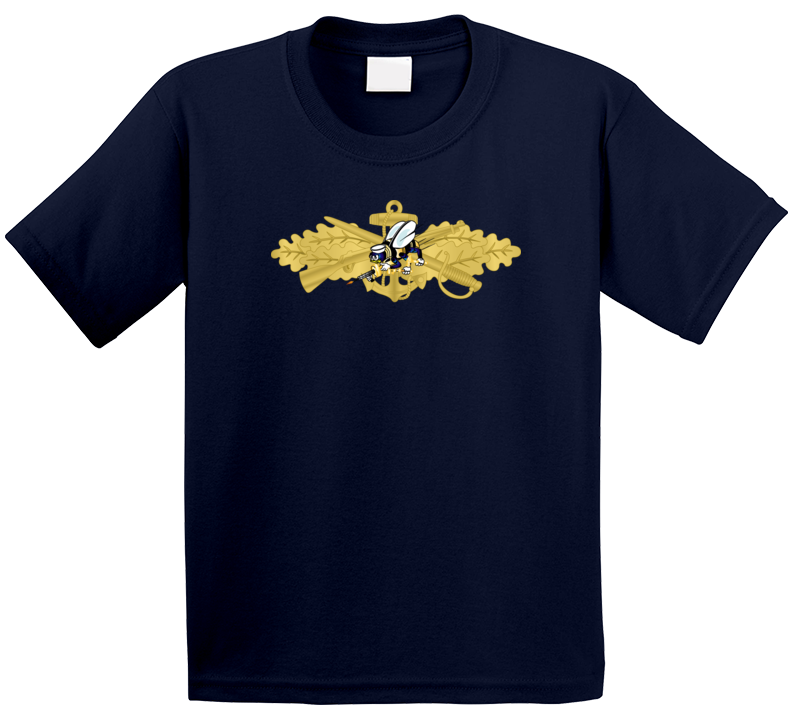 Navy - Seabee Combat Warfare Spec Badge - Of W Color Bee Wo Txt T Shirt
