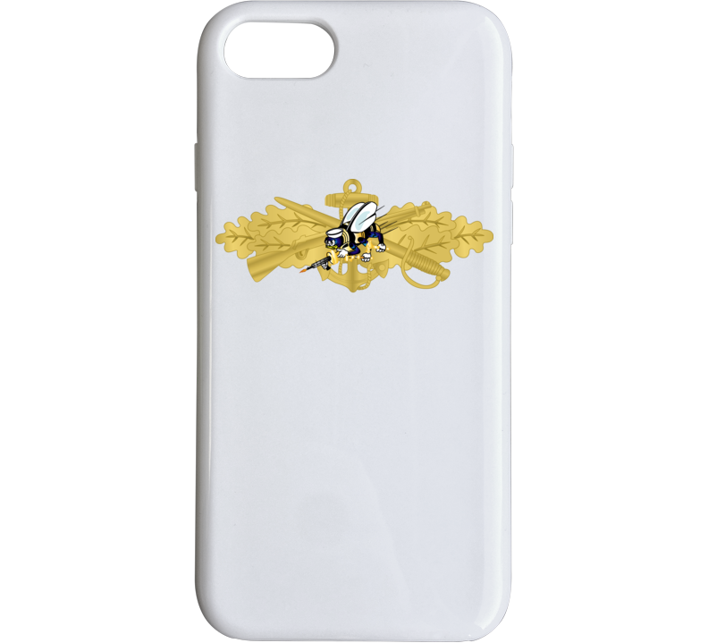 Navy - Seabee Combat Warfare Spec Badge - Of W Color Bee Wo Txt Phone Case