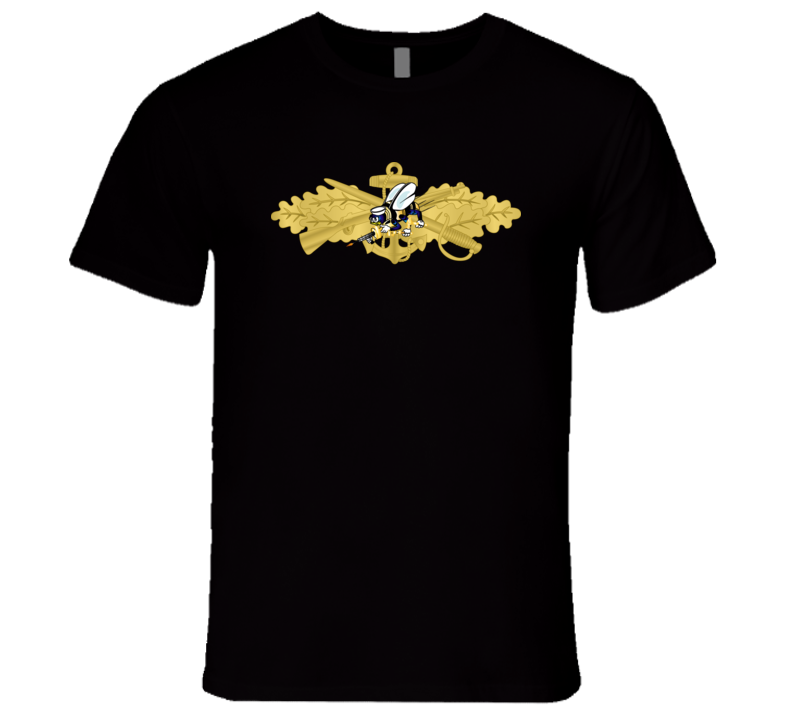 Navy - Seabee Combat Warfare Spec Badge - Of W Color Bee Wo Txt T Shirt