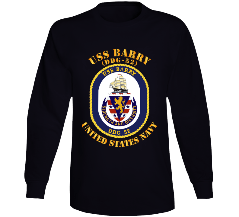 Navy - Uss Barry (ddg-52) Long Sleeve