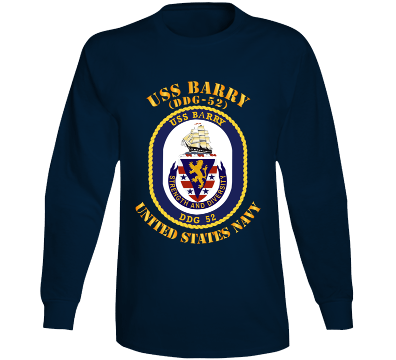 Navy - Uss Barry (ddg-52) Long Sleeve