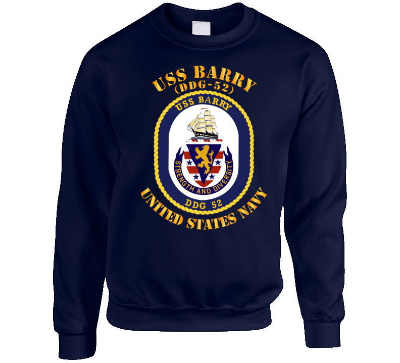 Navy - Uss Barry (ddg-52) Crewneck Sweatshirt
