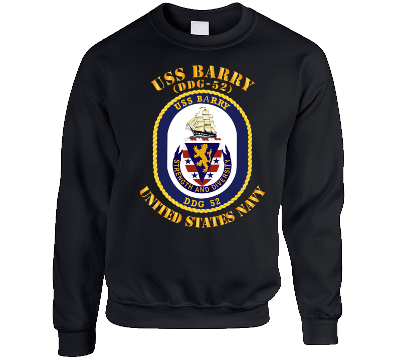 Navy - Uss Barry (ddg-52) Crewneck Sweatshirt