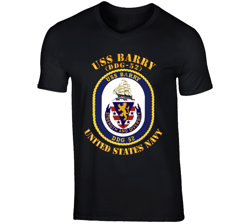 Navy - Uss Barry (ddg-52) V-neck