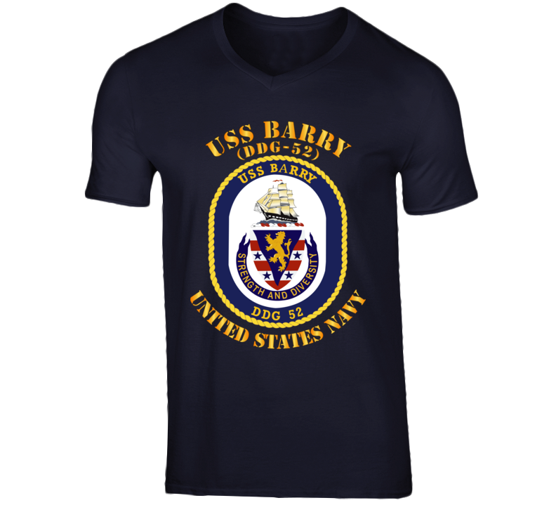 Navy - Uss Barry (ddg-52) V-neck