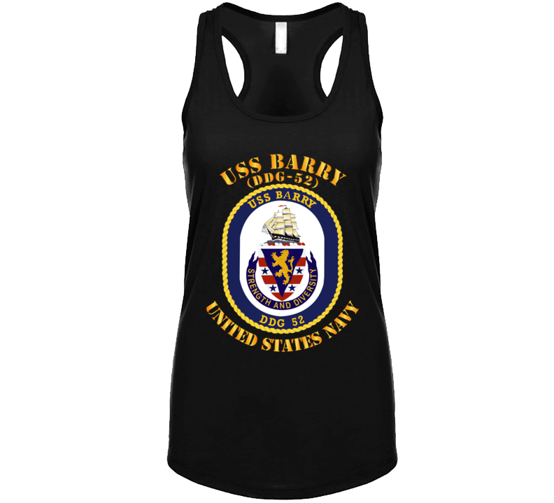 Navy - Uss Barry (ddg-52) Ladies Tanktop