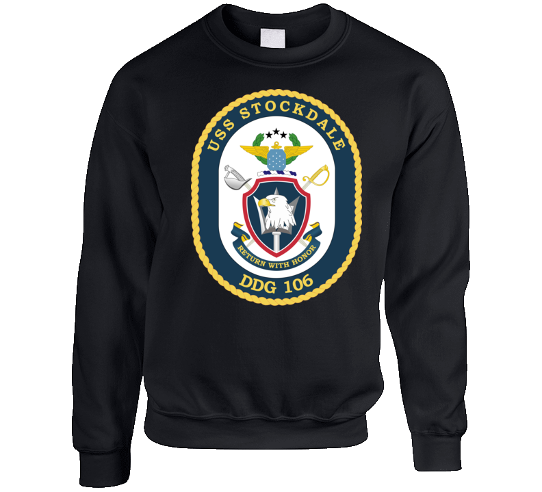 Navy - Uss Stockdale (ddg-106) Wo Txt Crewneck Sweatshirt