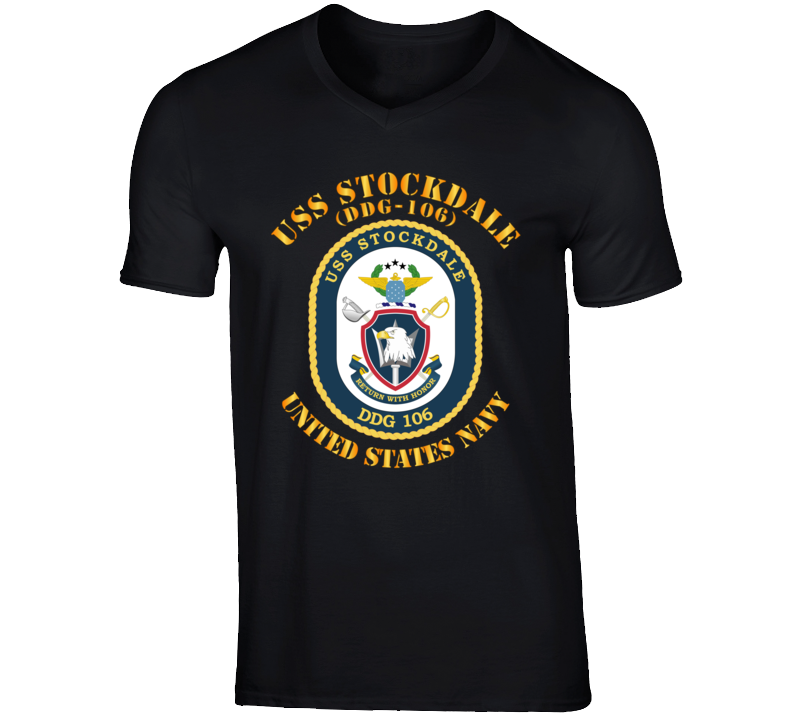 Navy - Uss Stockdale (ddg-106) V-neck