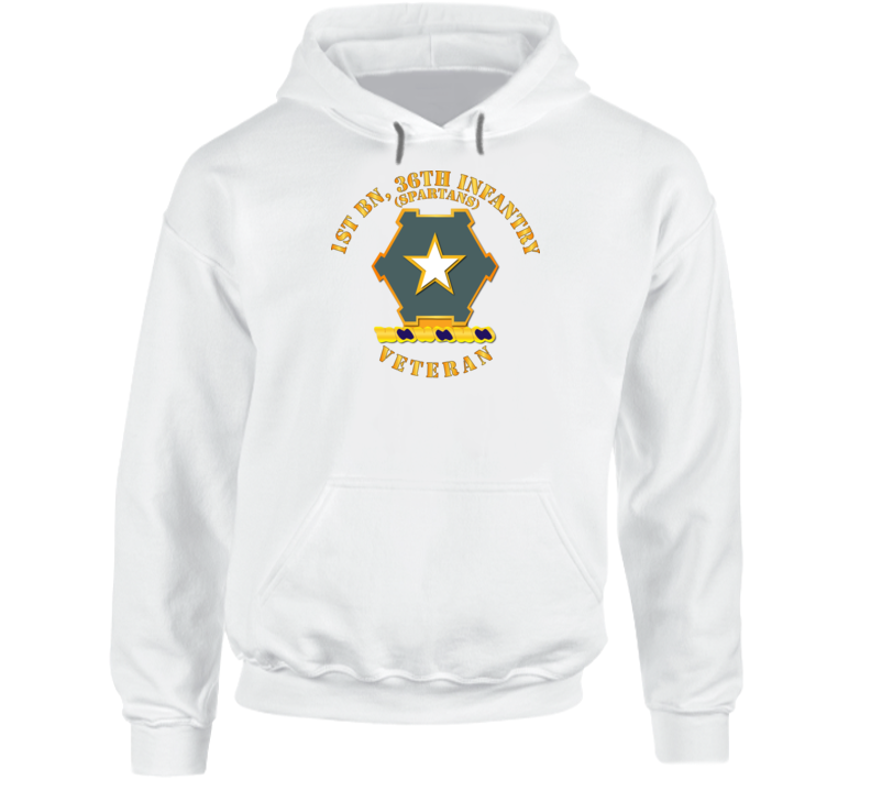 Army - 1st Bn 36th Infantry Dui - Spartans - Veteran Hoodie