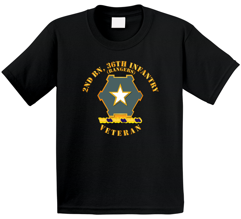 Army - 2nd Bn 36th Infantry Dui - Rangers - Veteran T Shirt