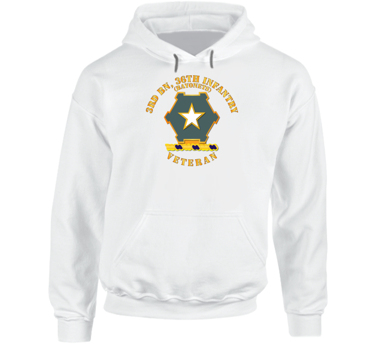 Army - 3rd Bn 36th Infantry Dui - Bayonets - Veteran Hoodie