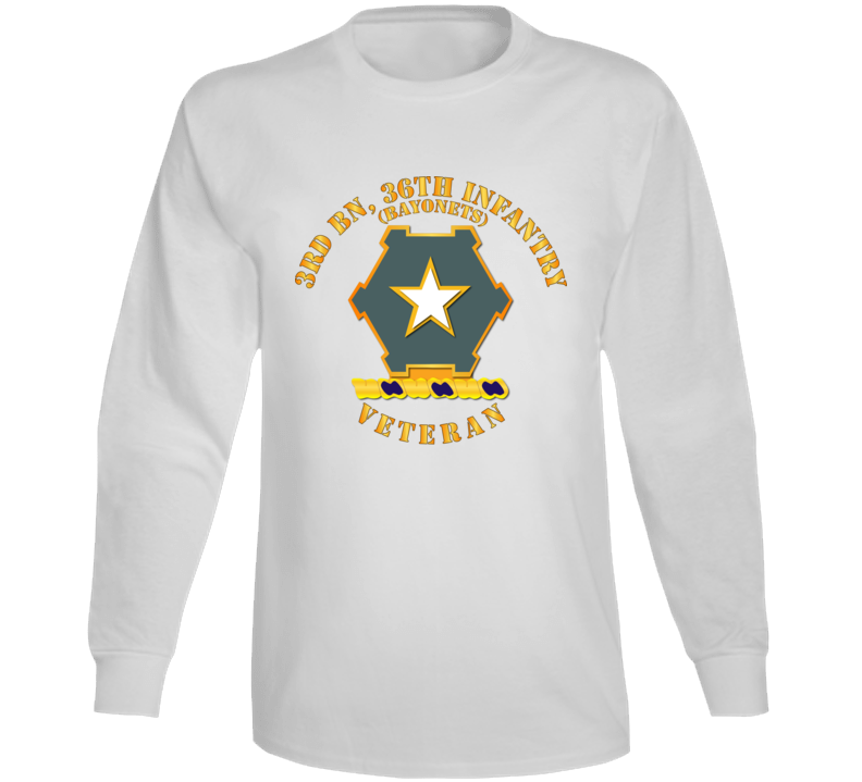 Army - 3rd Bn 36th Infantry Dui - Bayonets - Veteran Long Sleeve