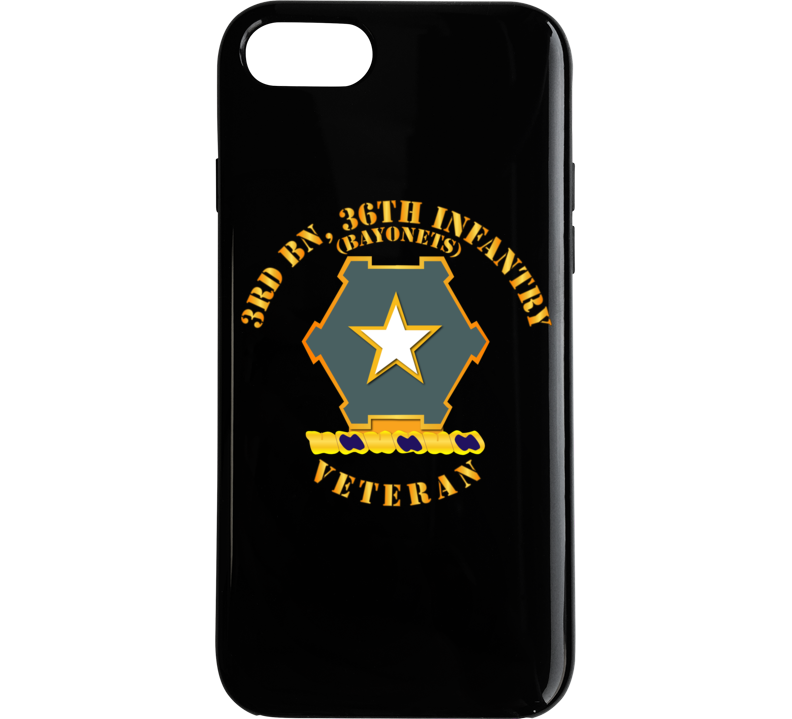 Army - 3rd Bn 36th Infantry Dui - Bayonets - Veteran Phone Case