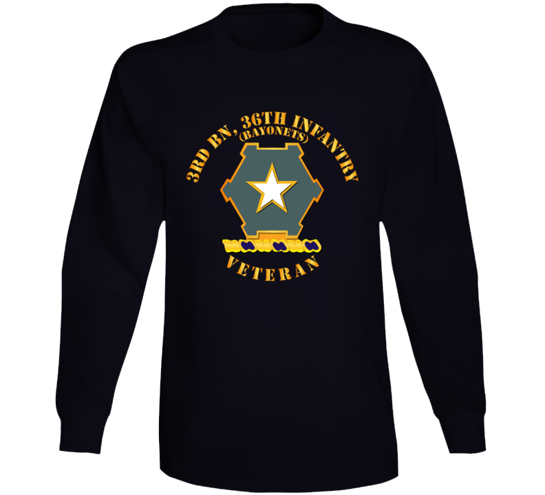 Army - 3rd Bn 36th Infantry Dui - Bayonets - Veteran Long Sleeve