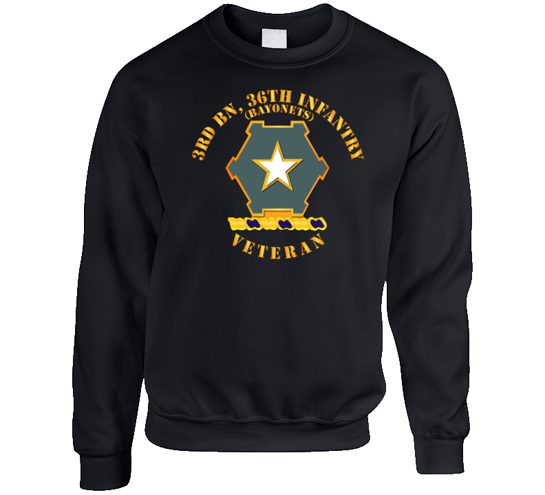 Army - 3rd Bn 36th Infantry Dui - Bayonets - Veteran Crewneck Sweatshirt