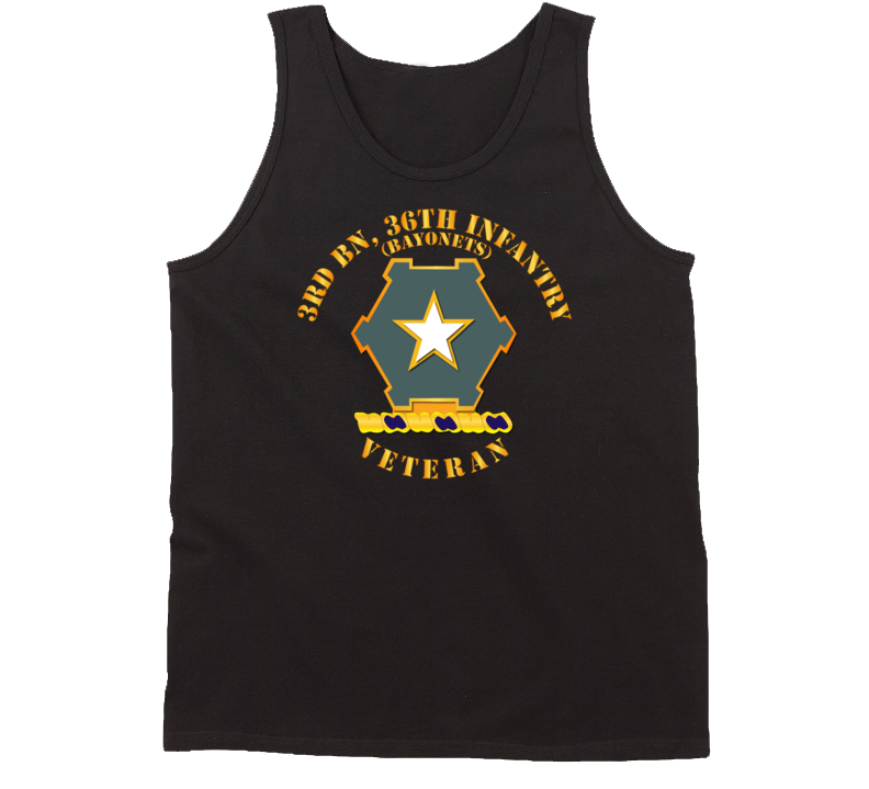 Army - 3rd Bn 36th Infantry Dui - Bayonets - Veteran Tanktop