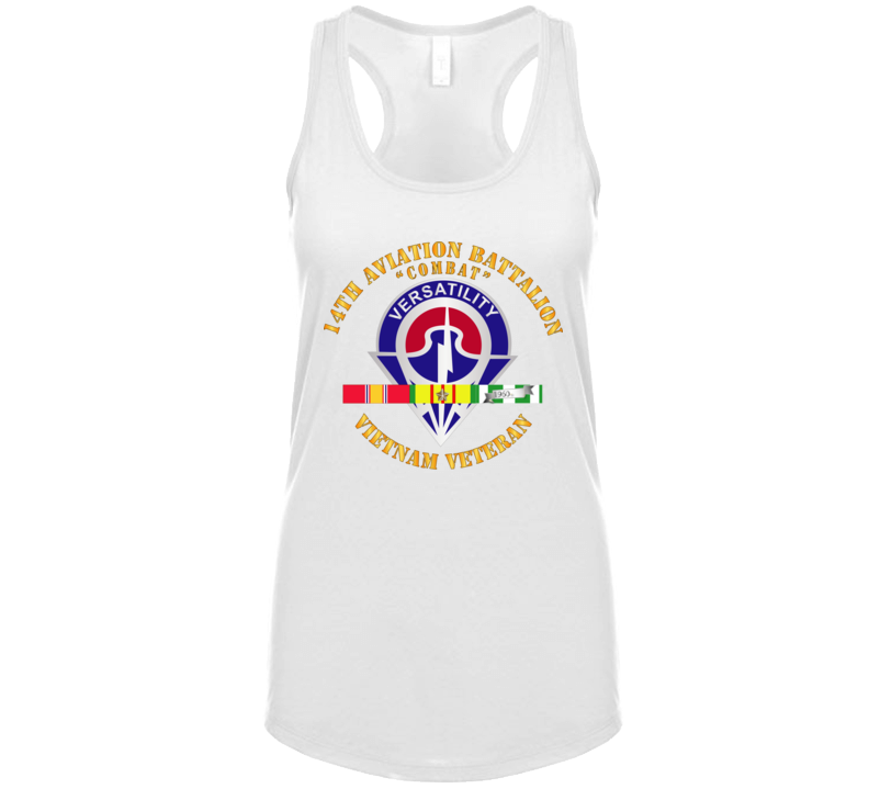 Army - 14th Aviation Battalion W Svc Wo Ds Ladies Tanktop