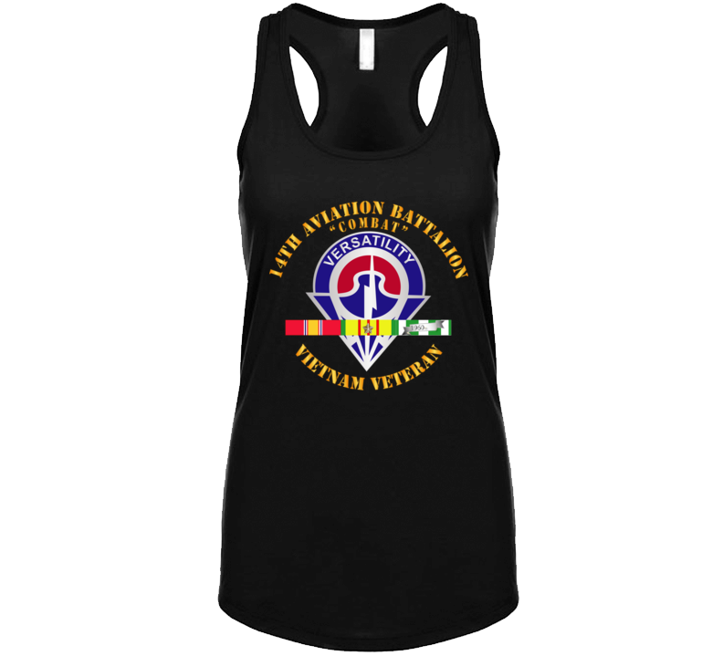 Army - 14th Aviation Battalion W Svc Wo Ds Ladies Tanktop