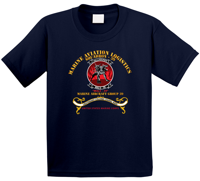 Usmc - Marine Aviation Logistics Squadron 39 - Mals 39 - Kidd Kids T Shirt