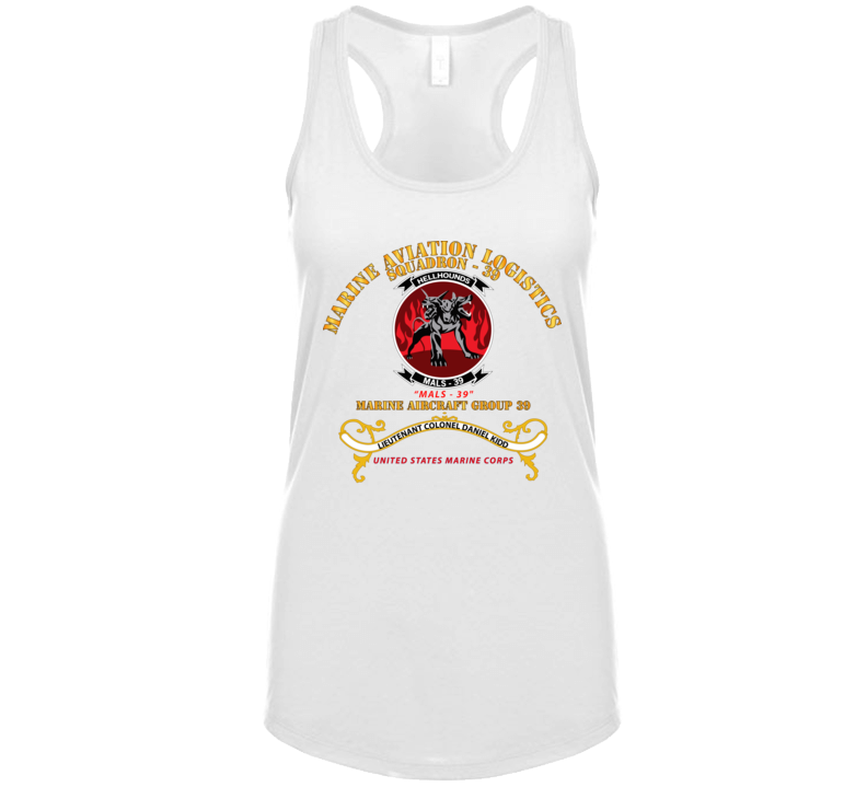 Usmc - Marine Aviation Logistics Squadron 39 - Mals 39 - Kidd Ladies Tanktop