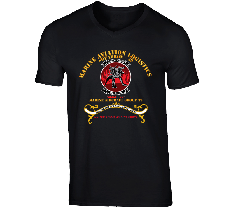 Usmc - Marine Aviation Logistics Squadron 39 - Mals 39 - Kidd T Shirt