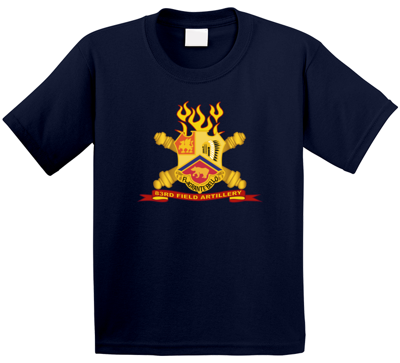 Army - 83rd Field Artillery W Br - Ribbon Kids T Shirt