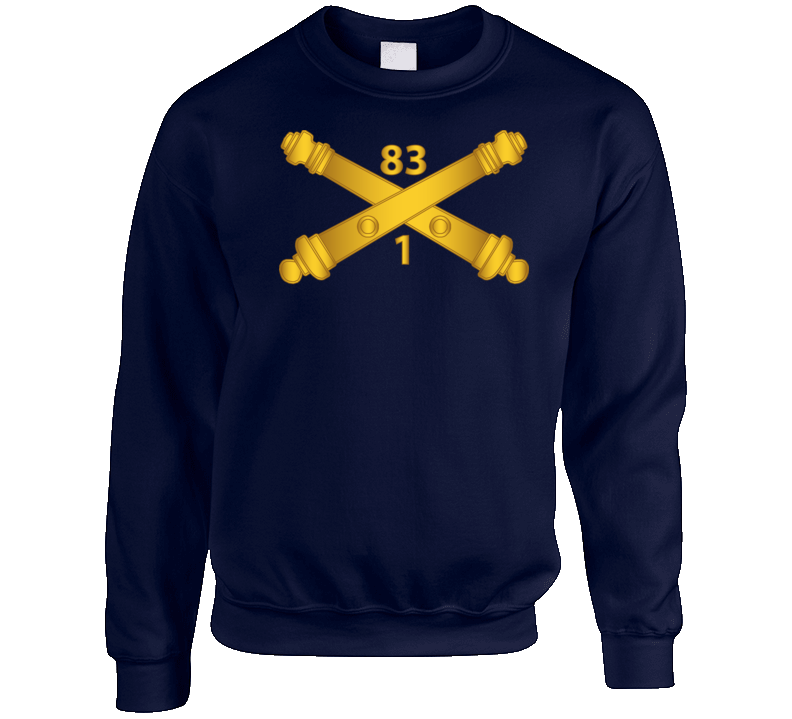 Army -  1st Battalion - 83rd Field Artillery Regt - Artillery Br Wo Txt Crewneck Sweatshirt