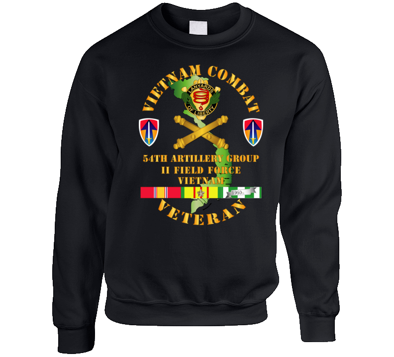 Army - Vietnam Combat Veteran - 54th Ag W Ii Field Force Crewneck Sweatshirt
