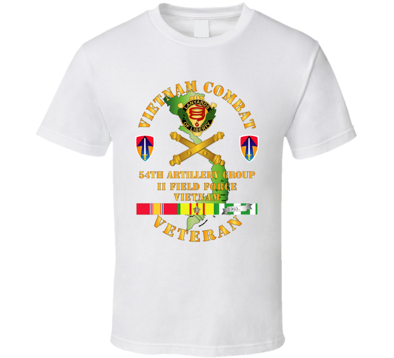 Army - Vietnam Combat Veteran - 54th Ag W Ii Field Force T Shirt