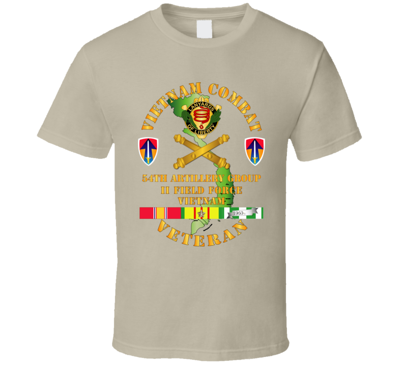 Army - Vietnam Combat Veteran - 54th Ag W Ii Field Force T Shirt
