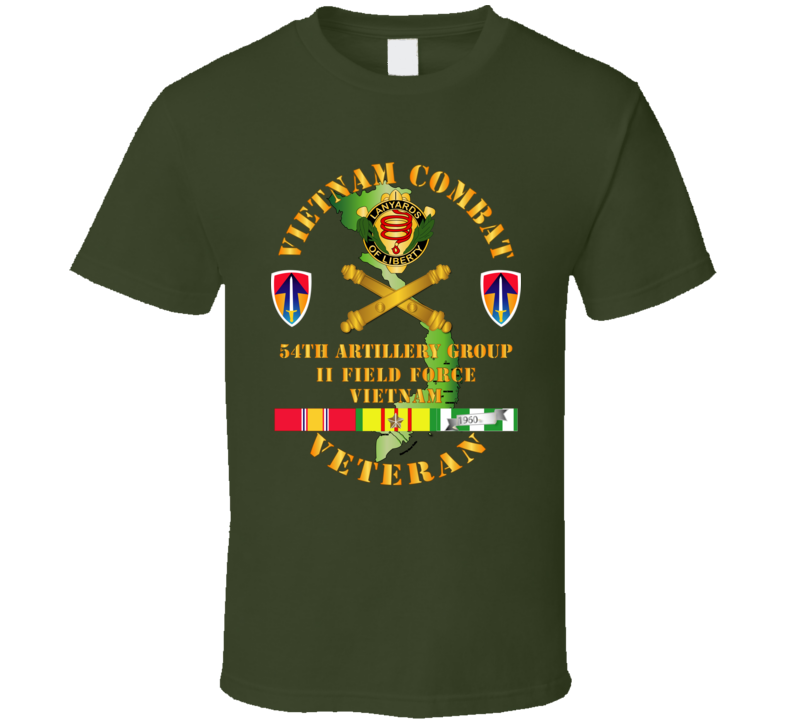 Army - Vietnam Combat Veteran - 54th Ag W Ii Field Force T Shirt