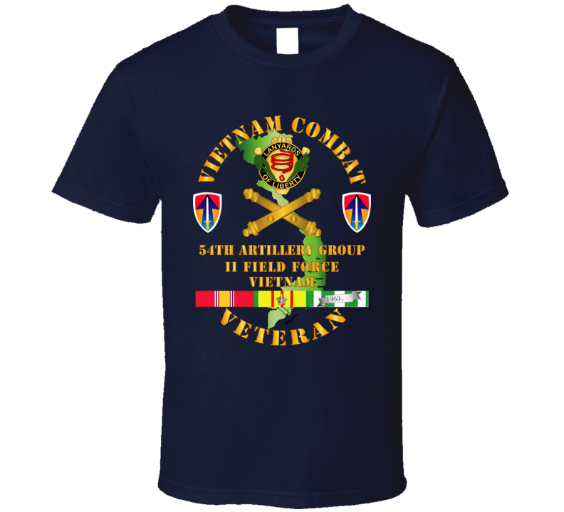 Army - Vietnam Combat Veteran - 54th Ag W Ii Field Force T Shirt