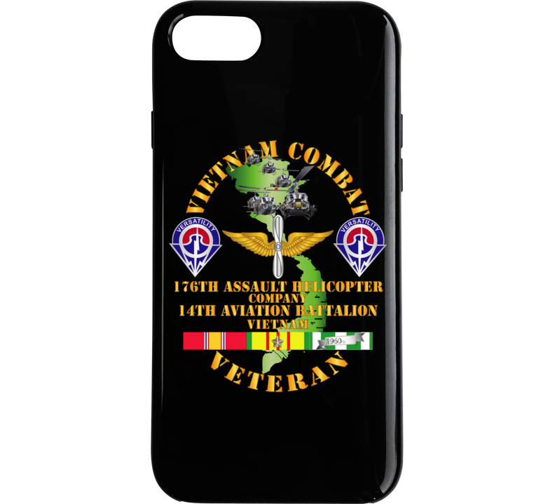 Army - Vietnam Combat Veteran - 176th Ahc W 14th Avn Bn Phone Case