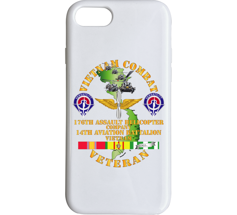 Army - Vietnam Combat Veteran - 176th Ahc W 14th Avn Bn Phone Case