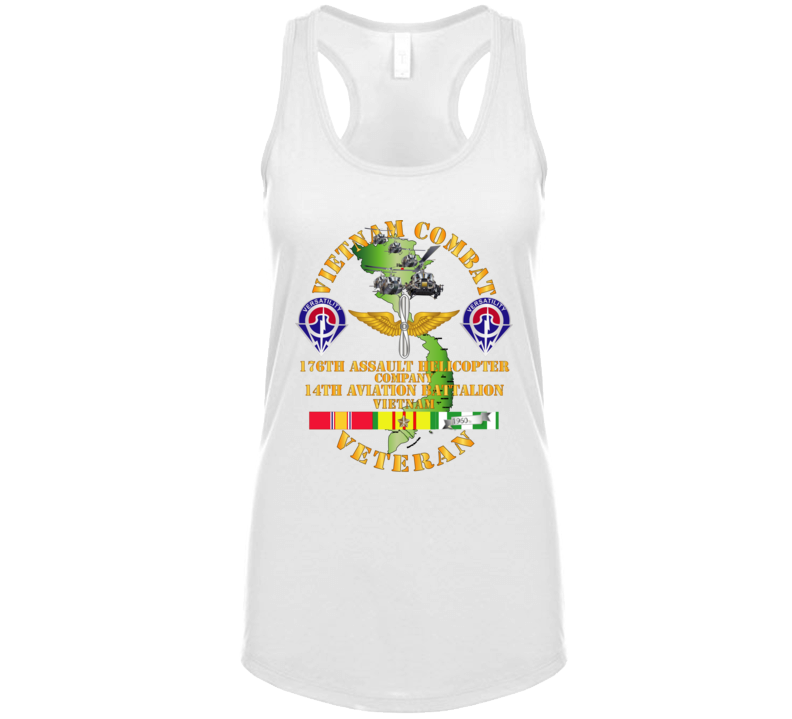 Army - Vietnam Combat Veteran - 176th Ahc W 14th Avn Bn Ladies Tanktop