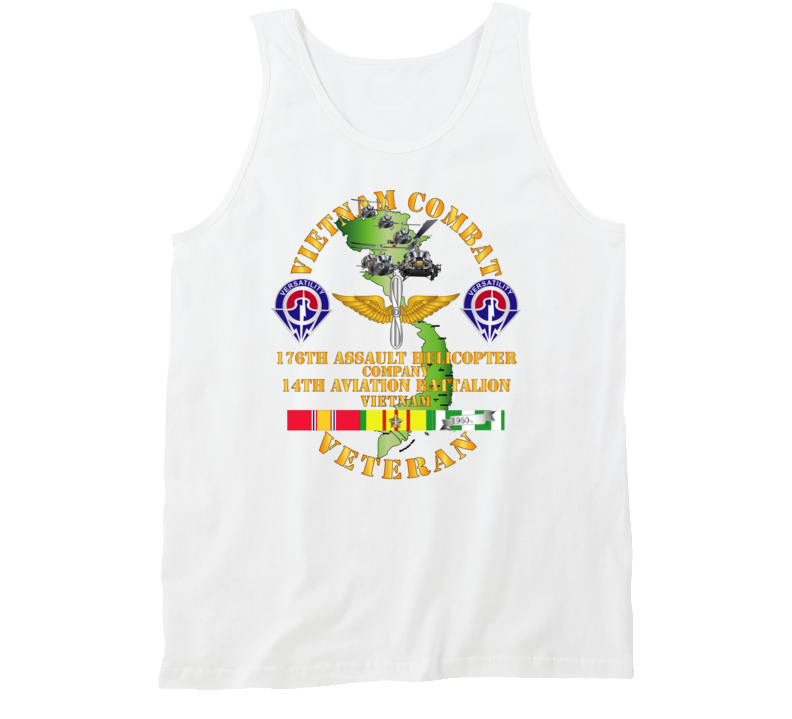 Army - Vietnam Combat Veteran - 176th Ahc W 14th Avn Bn Tanktop