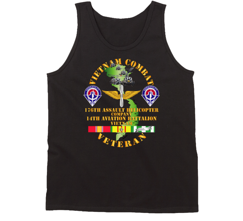 Army - Vietnam Combat Veteran - 176th Ahc W 14th Avn Bn Tanktop