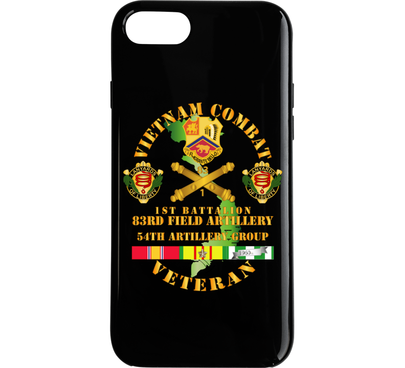 Army - Vietnam Combat Veteran W 1st Bn 83rd Fa - 54th Ag Phone Case