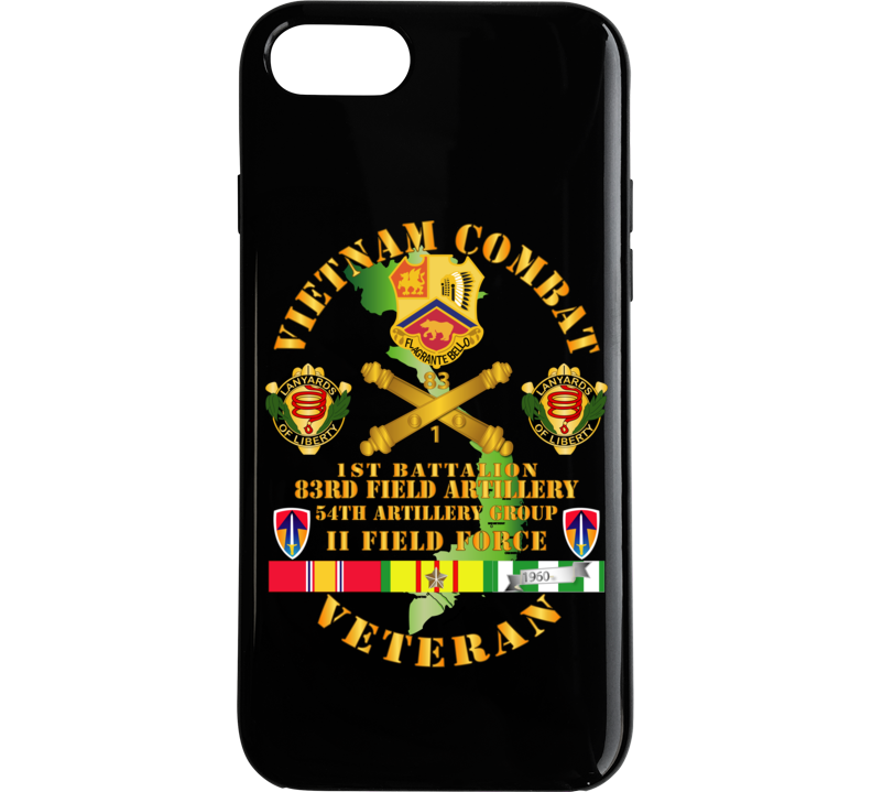 Army - Vietnam Combat Veteran W 1st Bn 83rd Fa - 54th Ag W Ii Field Force Phone Case