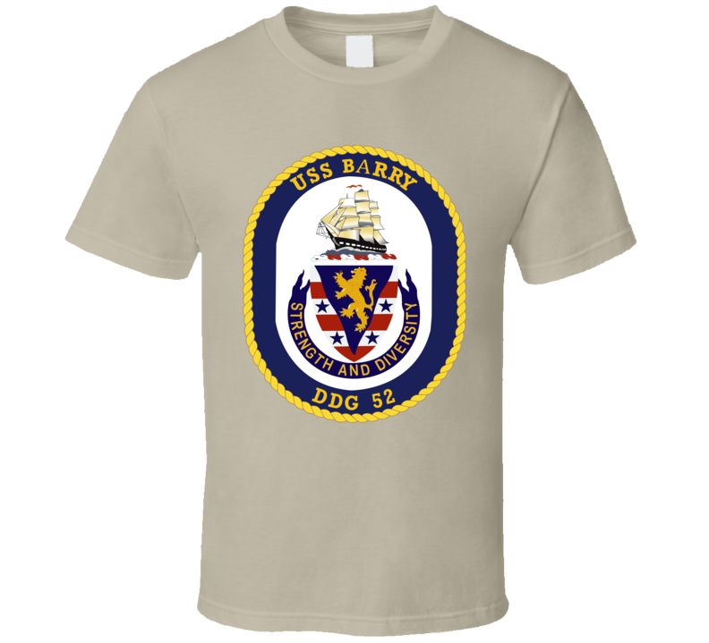 Navy - USS Barry (DDG-52) wo txt T Shirt