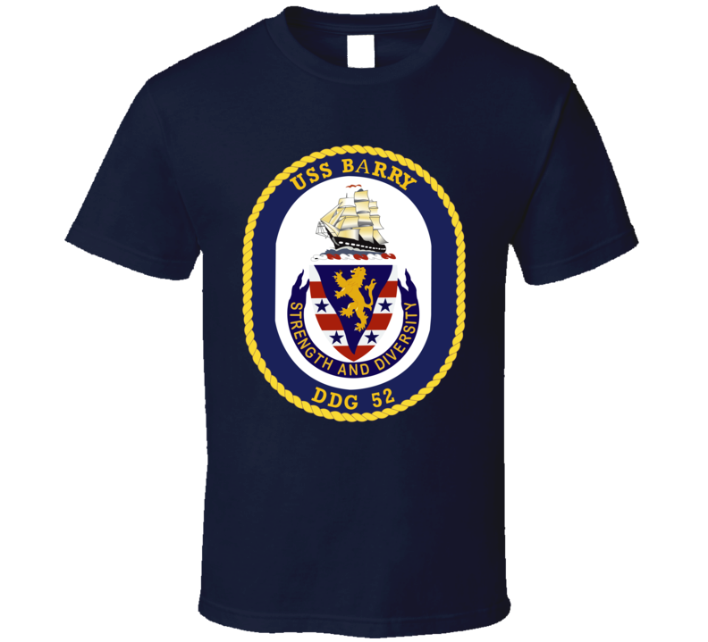Navy - USS Barry (DDG-52) wo txt T Shirt