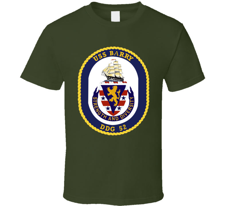 Navy - USS Barry (DDG-52) wo txt T Shirt
