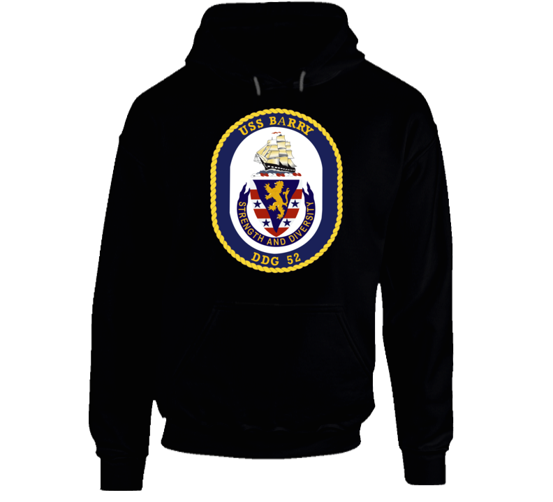 Navy - USS Barry (DDG-52) wo txt Hoodie
