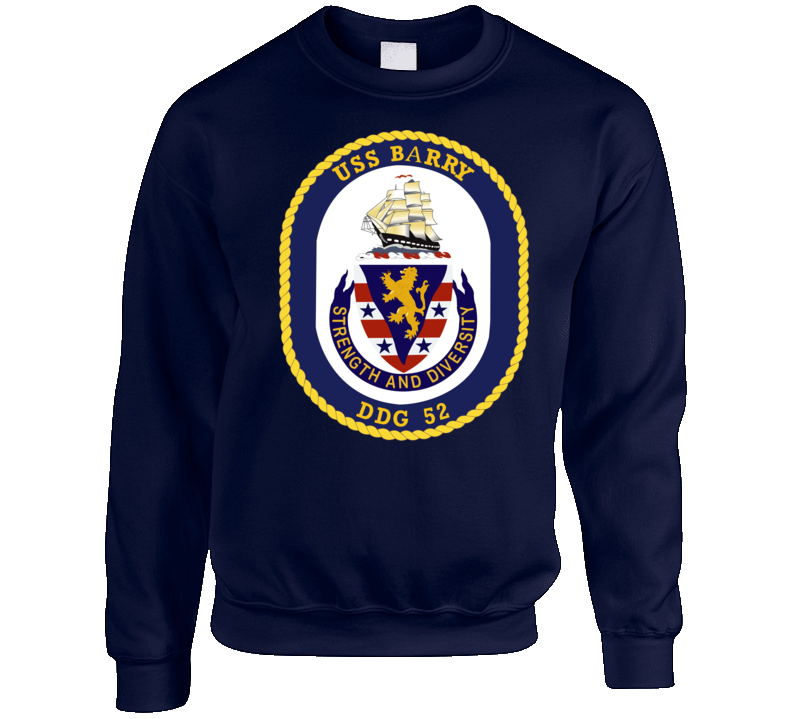 Navy - USS Barry (DDG-52) wo txt Crewneck Sweatshirt