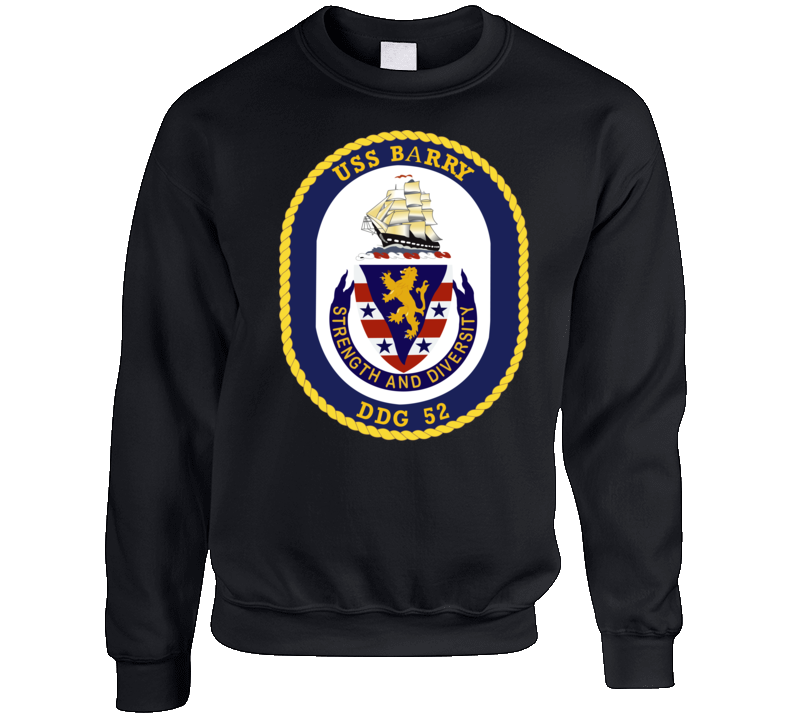 Navy - USS Barry (DDG-52) wo txt Crewneck Sweatshirt