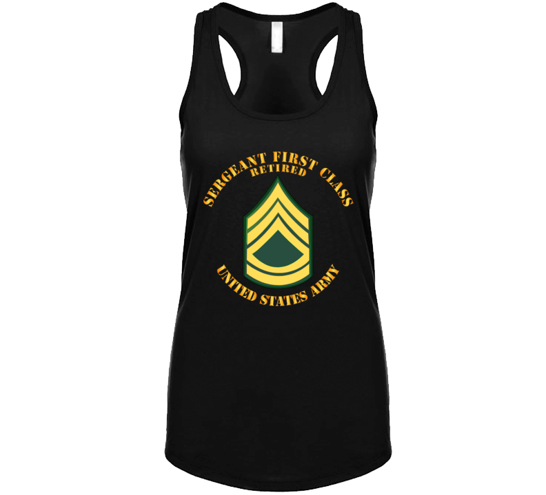 Army - Sergeant First Class - Retired Ladies Tanktop