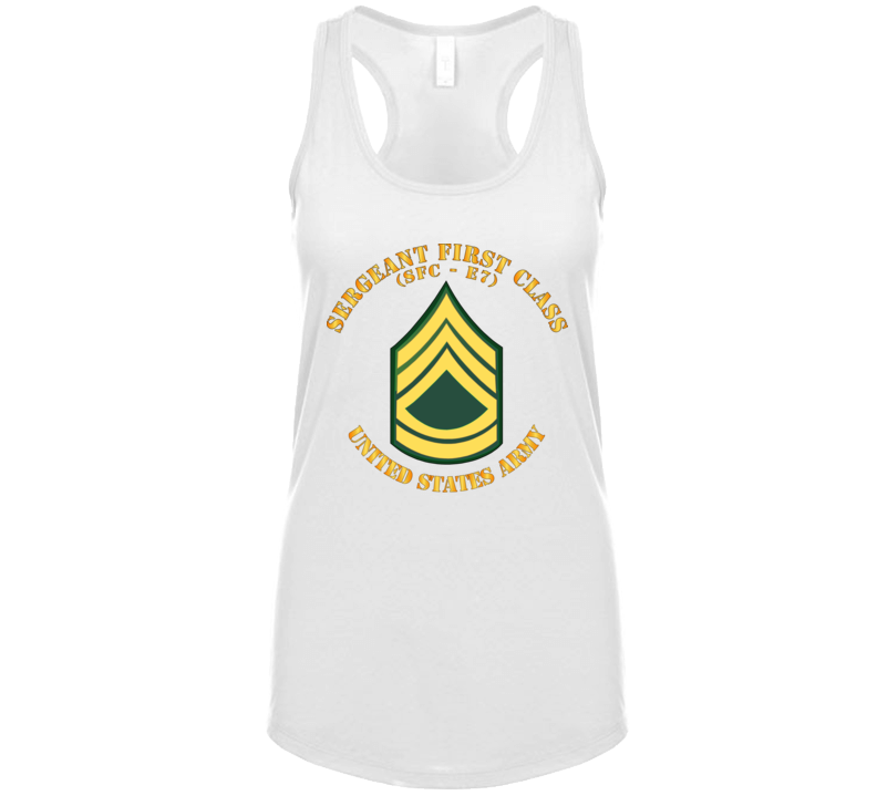 Army - Sergeant First Class - Sfc E7 Ladies Tanktop